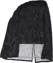 Refrigerator Cover, Outdoor Fridge Cover Water Dust Proof Upright Freezers Cover with Elastic Hem Adjustable Straps for Mini Freezer(Black, 23 X 23 X 55.9 Inches)