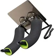 Mikinona Space-saving Wall-mounted Hair Dryer Rack Stylish Iron Shelf Bathroom Toilet Storage Strong Load-bearing
