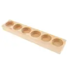 Cosmetic Makeup Perfume Essential Oil Display Storage Wood Rack Stand Holder