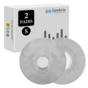 Geekria 2 Pairs Washable Headphone Covers (Size S / Grey)