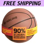 Ready-to-Play Size 7 Silent Basketball - 29.5” Soft Foam with Real Grooves