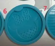 Bulk lot of 36 molds Mrs. Mouse car coaster small geode silicone mold