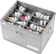 Large Shoe Box Storage Containers,Shoe Organizer for Closet,Fits 16 Pairs foldable box,lagre capacity shoe box storage container, with transparent and folding shoe storage box,shoe rack with handle