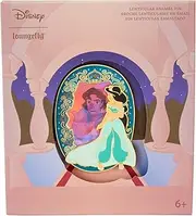[Loungefly] Disney Aladdin Princess Jasmine Carpet Ride Lenticular 3" Collector Box Pin