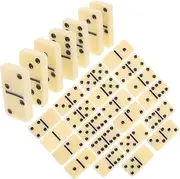 FOYTOKI 1 Set Set Dominoes Building Blocks Board Games Domino Board Game Domino Domino Block Melamine