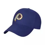 WASHINGTON REDSKINS LOGO NFL 素色鴨舌帽 棒球帽  彎簷帽 帽子 男女同款運動戶外遮陽帽 可