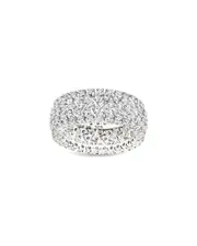 Sterling Forever Silver CZ Yvonne Stacking Ring