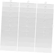 Gogogmee Hanging Storage Bag: 30pcs Clear Organizer with Hangers for Books and Travel Accessories Stylish Organizers for Home and Offices