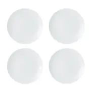 Mikasa Chalk 4 Piece Porcelain Dinner Plate Set 27cm White - Robins Kitchen