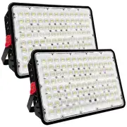 2 Pack 400W Led Outdoor FloodLight, Exterior Flood Lights, Led Stadium Lights...
