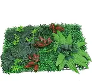 SEWOART Artificial Grass Wall Panel Grass Decoration for Backyard Patio Indoor Use Noise Reducing Easy to Install No Maintenance Required