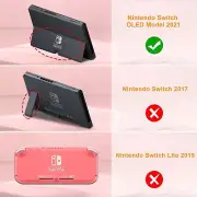 with Nintendo Switch OLED Model 2021 Soft Silicone Protective C Case Compatible