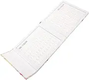 BIUDECO 1PC Color Nail Color Display Book Manicure for Professionals Chic Design Practical Nail Art Sample Plate White