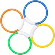 4Pcs Diving Ring Early Learning for Swimming Pool Fun Diving Training Lightweight Smooth Play Activities