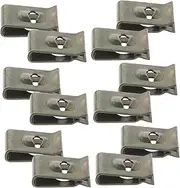 HEALEEP 50pcs U Shaped Bumper Retainer Clips for Cars Versatile Fasteners for Interior Bumper Protection Easy to Install Automotive Body Clips
