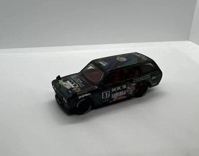 hot wheels datsun 510 wagon custom “HKS” real rider