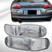 Crystal Clear Rear Bumper Reverse Backup Lights Lamps k2 For 00-05 Mits Eclipse