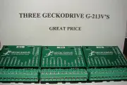 3 CNC GeckodriveG-213Vs+Extras Step motor Driver 3YR WrntyRouter Mill Microstep