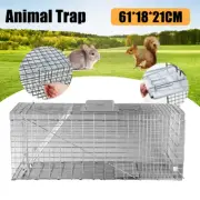 Humane Trap Feral Animal Cage Trap Possum Cat Rabbit Dog Hare Fox Live Catch AU