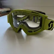 Scott Recoil XI Goggles Green Frame/green Strap Clear - Adult