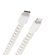 USB-C to Lightning Beaded Faux Pearl Cable - White