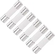 uxcell Ceramic Cartridge Fuses 4A 250V 5x20mm Slow Blow Replacement for Stereo Audio Alarm Amplifier Ceramic 6pcs