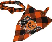 GANAZONO 1 Set Halloween Dog Bandana Wear Resistant Puppy Accessory Delicate Party Scarf for Dogs Unique Pet Collar for Festive Celebrations