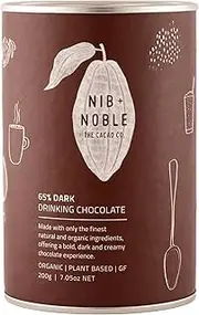 Nib and Noble Organic Drinking Chocolate - 65% Dark, 200 g