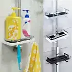 Bathroom Rack Storage Pole Shelf Shower Holder Accessories Organiser Tray Caddy