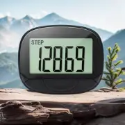 Clip-On Pedometer Step Counter Multifunctional Calorie Pedometer for Women Men