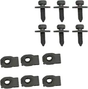 Leaf Spring Bracket Mounting 12pc Kit Bolts J-Clips Replacement for Camaro Firebird Nova 1967-1981