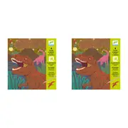 8pc Djeco When Dinosaurs Reigned Scratch Cards w/ Stylus Activity Kit 6y+