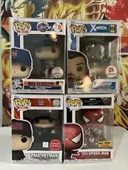 Funko Pop Set Of 4 With Pop Protectors