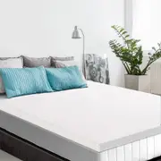 8cm Giselle Bedding Memory Foam Mattress Topper w/Cover