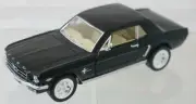 Mustang Ford 1964 1/2 Toy Pull Back Model 1:32 5"X 2"appox. Black Open doors