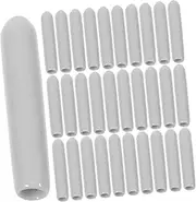 NOLITOY 50 Pcs Dishwasher Sheath Cap End Finish Dishwasher Rack Caps Dishwasher Cap Key Repair Dishwasher Rack Tip Covers up Dishwasher Parts Washing Replacement Gray Tine Plastic
