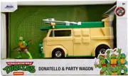 Jada Teenage Mutant Ninja Turtle TV 1987 HWR Party Wagon with Donatello 1:24 Scale Diecast Vehicle