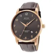Mido Baroncelli Automatic Jubilee Men's Watch - Rose Gold PVD Stainless Steel, B