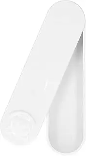 Portable Cotton Swab Box, Travel Cotton Swab Storage Case Self‑resilient Design for Toothpicks for Cotton Swabs(white)