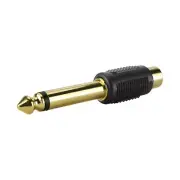 Construct Pro Single RCA Female to 1/4” Male Gold-Plated Adapter