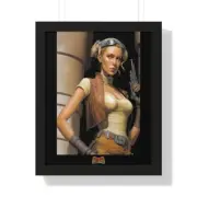 Galactic Visions - "Interstellar Drifter" - Framed Print - 16"x20"