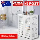 4 Tiers Shoe Cabinet Rack Storage Organiser Cupboard Bedroom White Waterproof