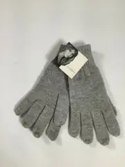 Womens Jaclyn Smith Gray/Silver Winter Gloves NEW! NWT