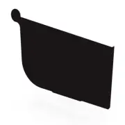 VIC NEW Stratco Quad Gutter 125 Stop End Ebony
