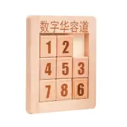 Wooden Toy Slide Puzzle Games Educational Toys Klotski Game Cube Puzzle Toy g