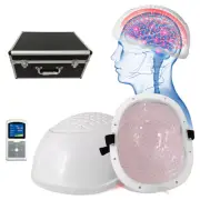 Brain Therapy Device for Alzheimer Depression Anxiety Infrared Light PBM Helmet