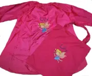 Kids Art Paint Smock & Book Bag Set | Personalised | Fairy Flight 1st Name FREE