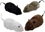 FUTUREORYY Fake Mouse Cat Toy Wind-up Interactive Cat Plaything Moving Mice Toys for Indoor Random Color