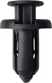 Lantee 10mm Universal Front & Rear Bumper Push-Type Retainer Clips, Pack of 50
