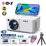 XGODY 4K HD Beamer WiFi Bluetooth 9000LMS Android Mini Projector Home Theater